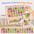 Load image into Gallery viewer, Joylike Wooden Color Matching Counting Puzzle for Toddlers Educational Fine Montessori Game Board - Joylike