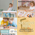 Load image into Gallery viewer, JoyLike Kids Table for Drawing and Sensory Play with 4 Montessori Activity Boards - Joylike