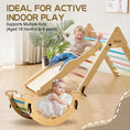 Cargar la imagen en la vista de la galería, JoyLike Foldable Pikler Triangle Climbing Set - Montessori Kids Climbing Toys - Joylike