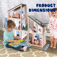 Load image into Gallery viewer, Joylike Large Wooden Dollhouse Kit with Realistic Furniture Design - Joylike