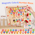 Load image into Gallery viewer, Joylike Wooden Color Matching Counting Puzzle for Toddlers Educational Fine Montessori Game Board - Joylike
