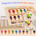 Load image into Gallery viewer, Joylike Wooden Color Matching Counting Puzzle for Toddlers Educational Fine Montessori Game Board - Joylike
