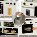 Load image into Gallery viewer, Joylike Black & White Wooden Realistic Kids Kitchen Playset - Joylike
