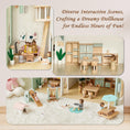 Load image into Gallery viewer, Joylike 53PCS Wooden Dollhouse for Kids, Family Dollhouse Including Toy Figures, Furniture and Accessories - Joylike
