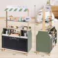 Load image into Gallery viewer, Joylike 37 PCS Wooden Coffee Shop Play Set, Pretend Grocery Store, Realistic Bakery Shop Sessert Stand with Toy Foods - Joylike
