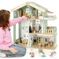 Load image into Gallery viewer, Joylike 53PCS Wooden Dollhouse for Kids, Family Dollhouse Including Toy Figures, Furniture and Accessories - Joylike
