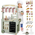 Load image into Gallery viewer, Joylike 50-Pcs Wooden Food Cart, Kitchen Playset Grocery Store with Sink and Ice Maker - Joylike
