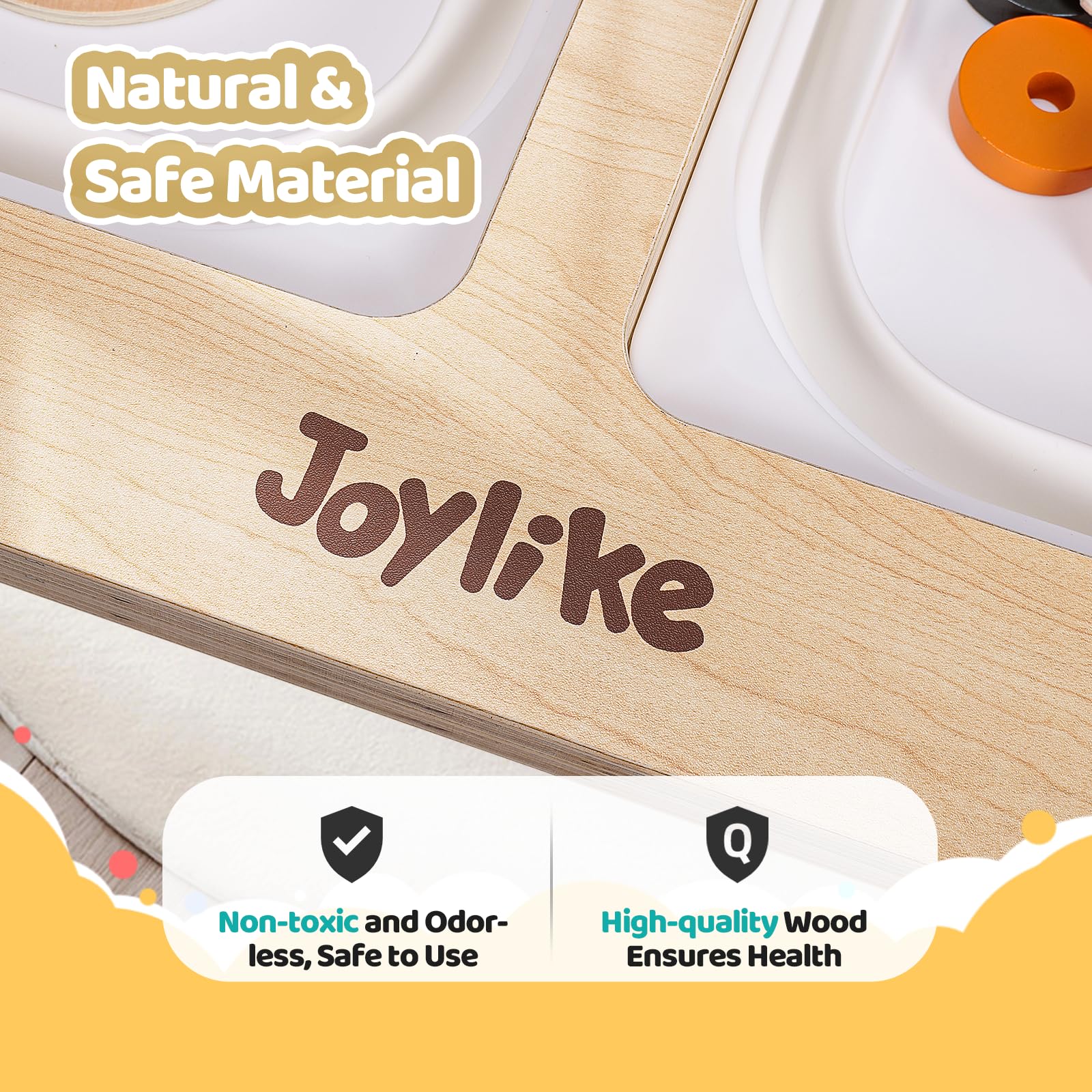 JoyLike Kids Table for Drawing and Sensory Play with 4 Montessori Activity Boards - Joylike