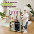Load image into Gallery viewer, Joylike 50-Pcs Wooden Food Cart, Kitchen Playset Grocery Store with Sink and Ice Maker - Joylike
