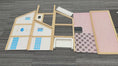 Load and play video in Gallery viewer, Joylike Large Wooden Dollhouse Kit with Realistic Furniture Design
